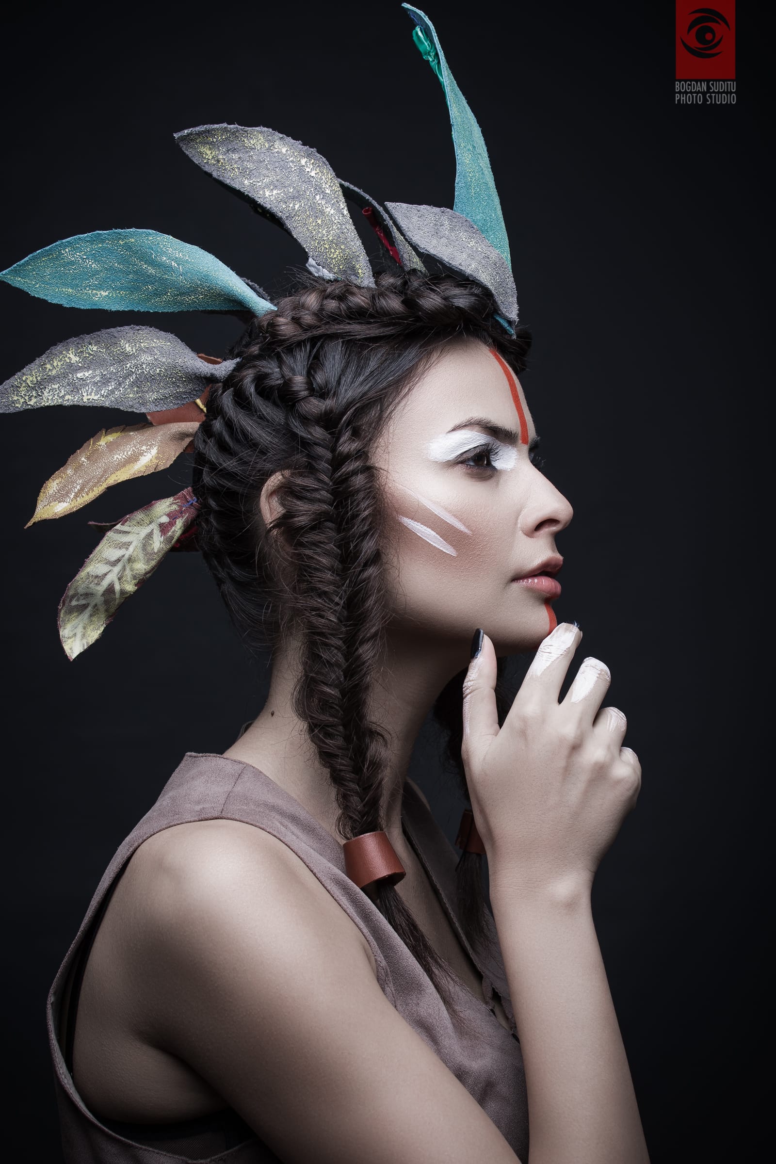 Tribal Makeup Feathers